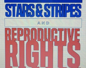 Stars & Stripes and Reproductive Rights Decal-Woman's Rights-ProChoice-Roe V Wad-My Body My Choice-Freedom-America-American Flag