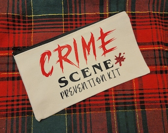 Crime Scene Prevention Kit Pouch-Teen Period Kit-Period Kit Pouch-Young Lady Pouch-First Period Emergency Bag-Time of The Month Kit-Tampons