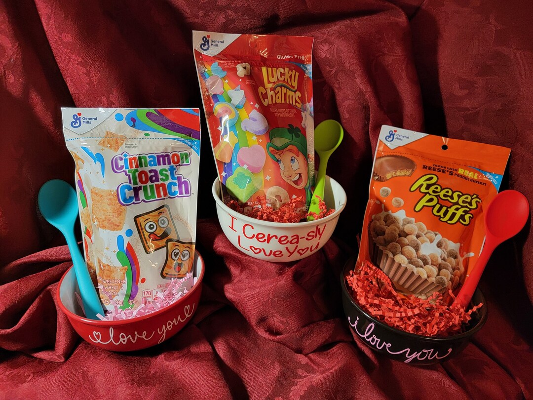 Valentine Cereal Bowlshappy Valentine's Daycereal Bowlsvalentine's