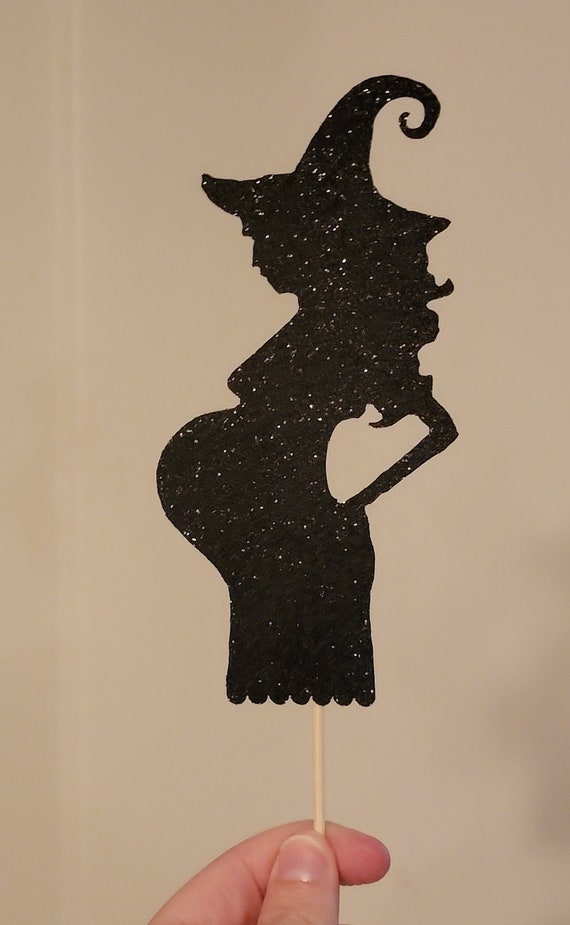A Baby is Brewinghalloween Baby Showerpregnant Witchcake Etsy