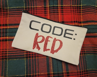Code Red Bag-Time of the Month-Teen Period Kit-Period Kit Pouch-Young Lady Pouch-First Period Emergency Bag-Time of The Month Kit-Tampons