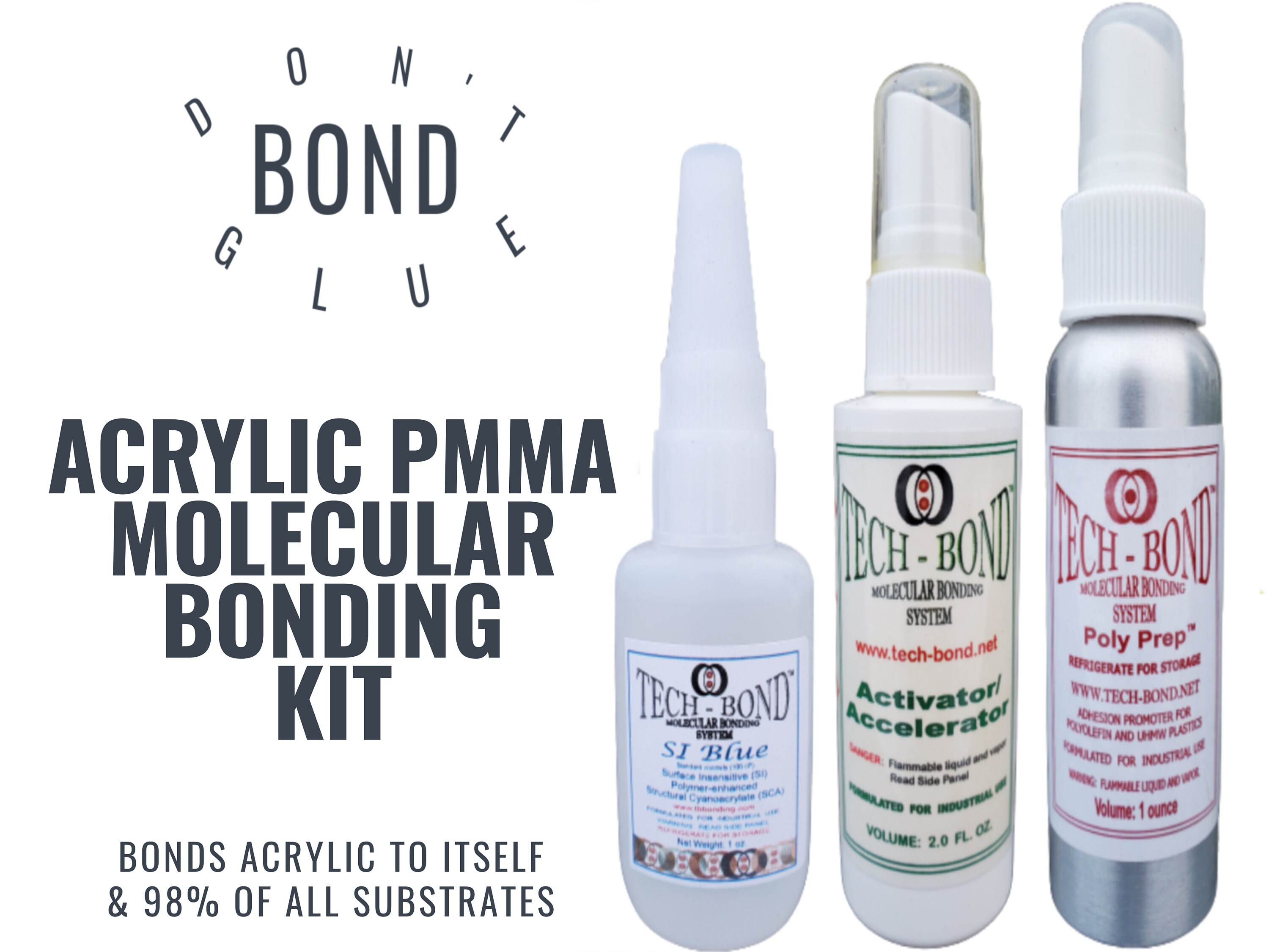Advanced Acrylic PMMA Adhesive Molecular Bonding System Etsy
