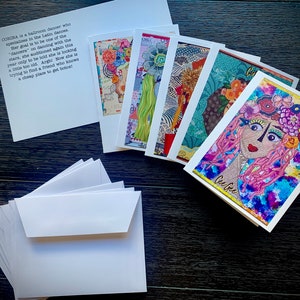 NEW: Assorted Set of 5 Greeting Cards With Envelopes - Etsy