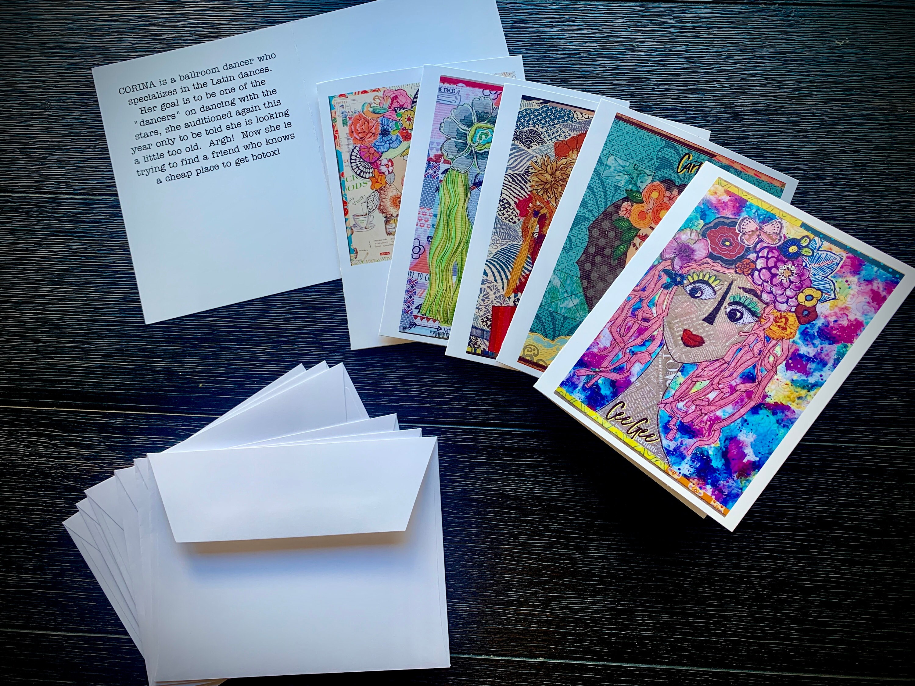 NEW: Assorted Set of 5 Greeting Cards With Envelopes - Etsy