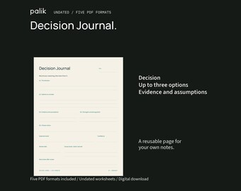 Decision Journal