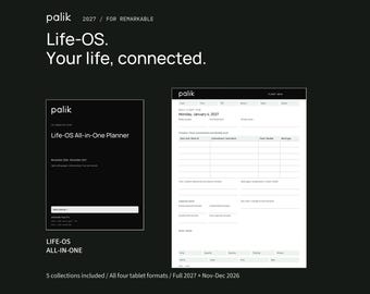Palik Life-OS All-in-One Planner 2027