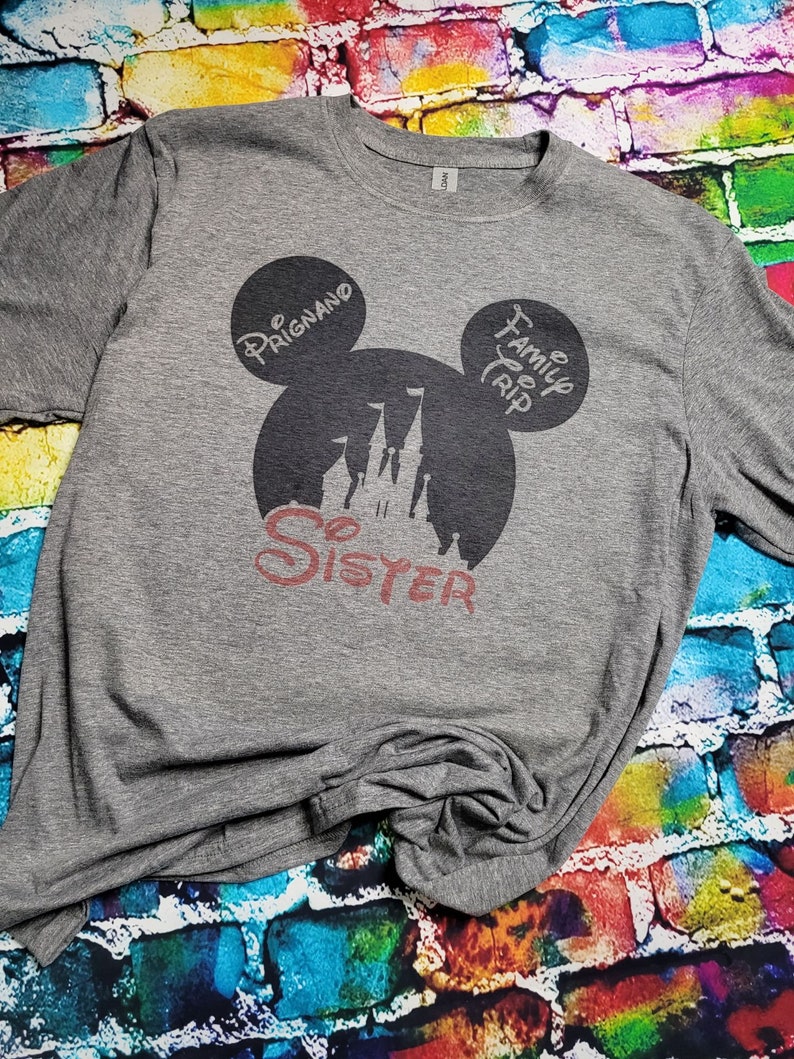 Custom Last Name Mickey Ears Sublimation Tee!