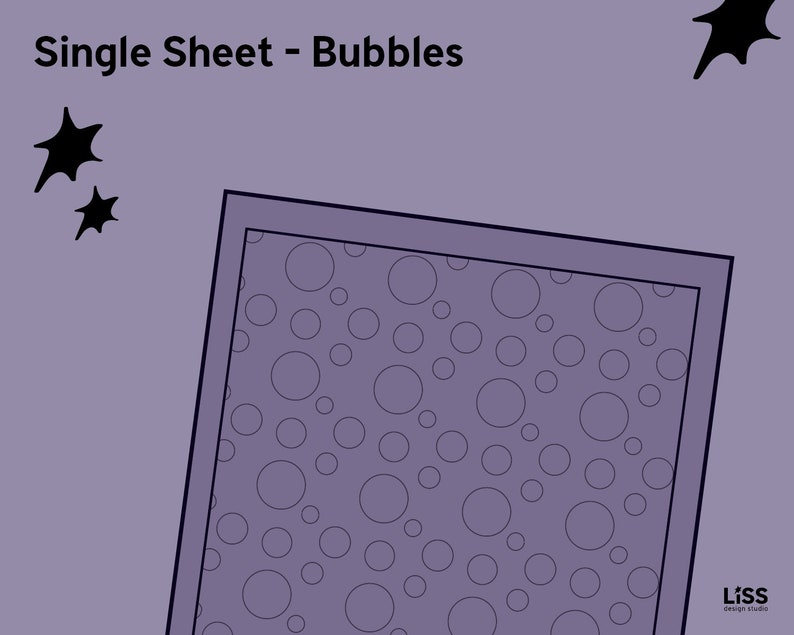 Easy Downloadable Coloring Page: Bubble Pattern - Etsy Australia