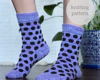 Blackberry Socks Knitting Pattern