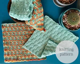 Riverbed Dishcloth Knitting Pattern