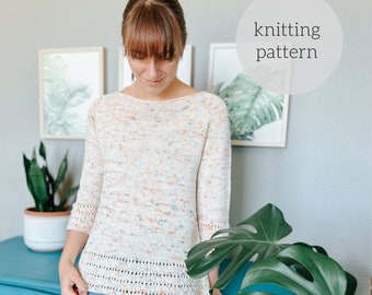 Hibiscus Tee Knitting Pattern