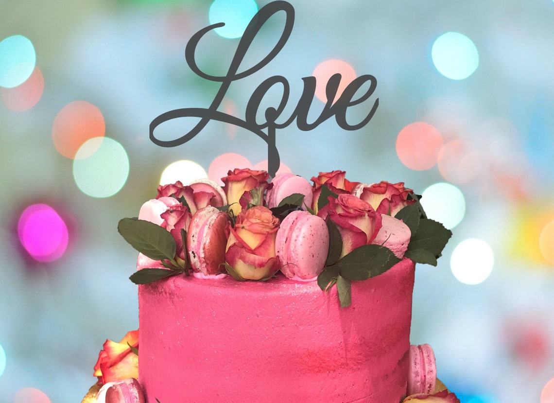 Download Floral Cake Topper Mock Up | Etsy