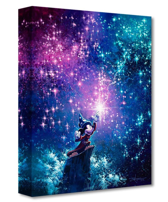 Sorcerer Mickey Limited Edition Disney Wall Art - Etsy