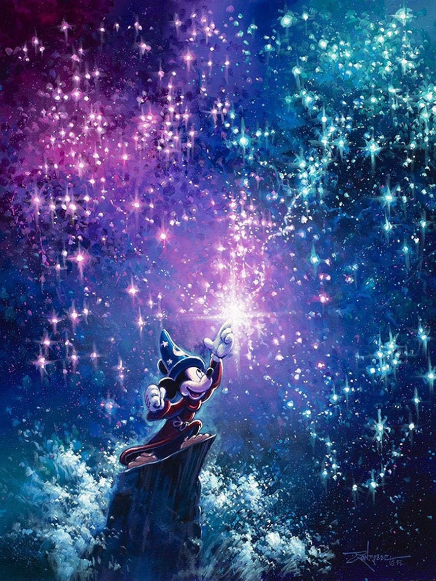 Sorcerer Mickey Limited Edition Disney Wall Art - Etsy