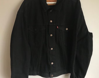 black levi jean jacket mens