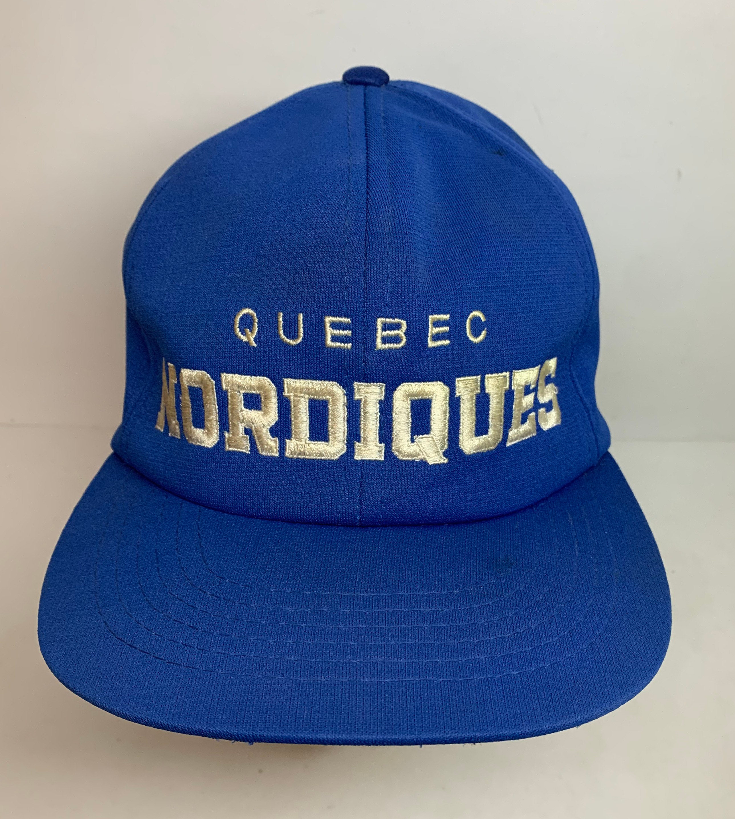 Zephyr Quebec Nordiques NHL Hockey Super Star Snapback Hat White Red EUC  Vintage