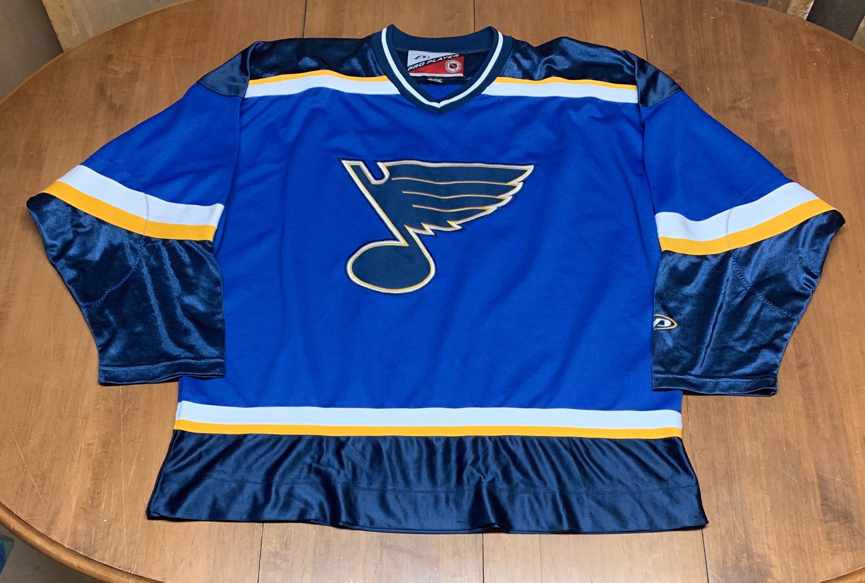 Vintage 90s Busch Beer St. Louis Blues Fantasy Play by Play USA Hockey  Jersey