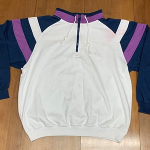 Vintage 90’s Quarter Zip Pullover Sweater Sweatshirt Size Adult Medium Beverly Hills Polo Club