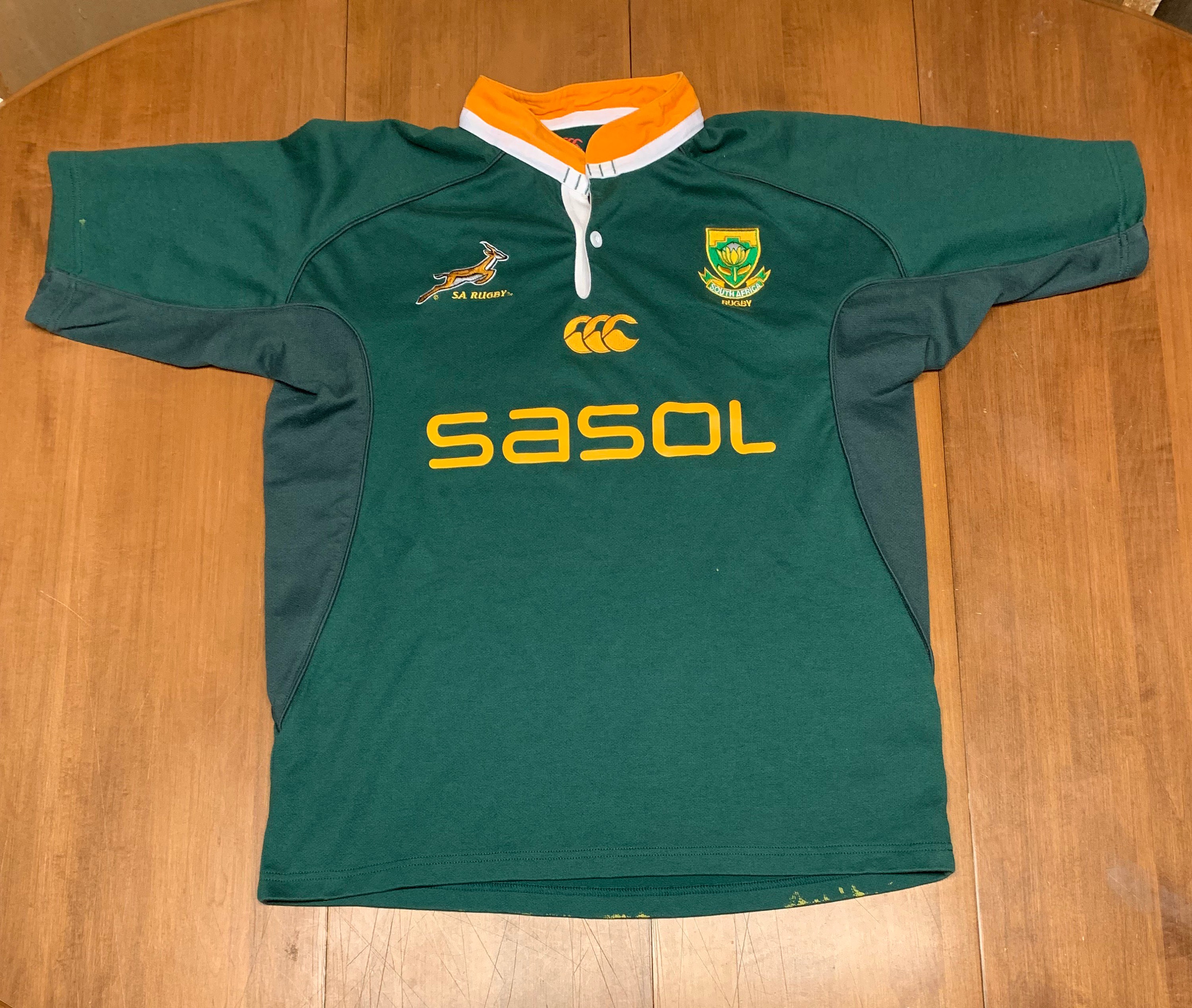 South Africa SA Rugby Team Springboks Jersey Shirt Size Adult