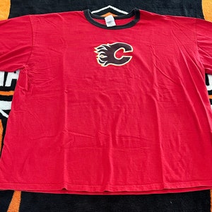 Vintage NHL Calgary Flames T Shirt Size Adult XXL (2XL)
