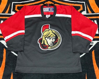 Vintage Ottawa Senators CCM Maska Hockey Jersey Size Large 90s NHL