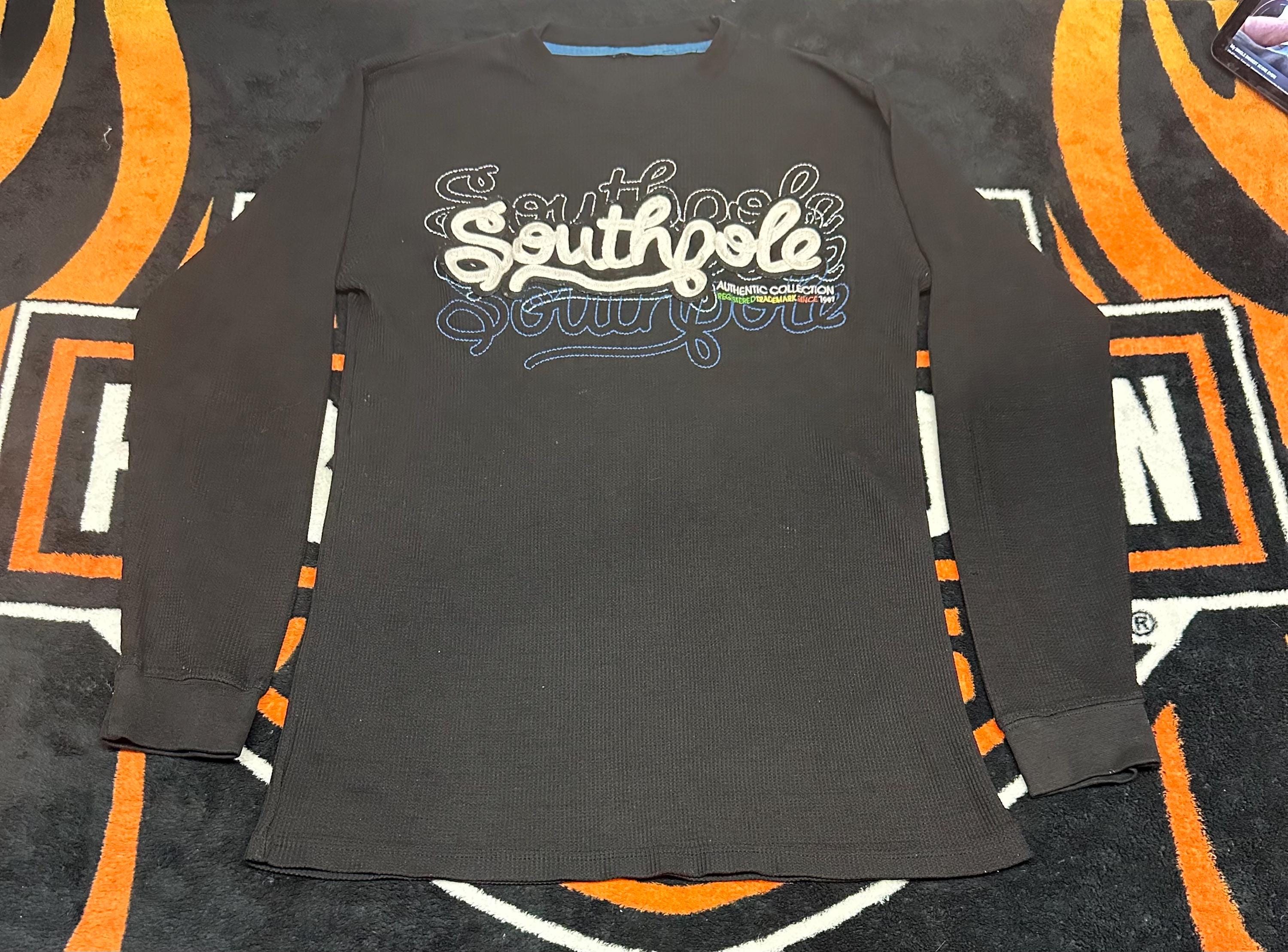 Y2K 2000's South Pole Thermal Knit Long Sleeve Shirt Size Adult