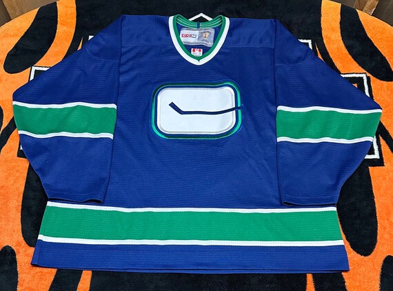 CCM NHL Vancouver Canucks Vintage #44 Dave Babych 'Flying Skate' Jersey