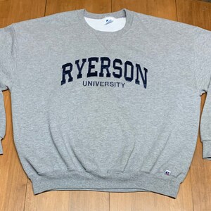 Vintage Ryerson University Embroidered Crewneck Sweater Sweatshirt Size  Adult XXL (2XL) Russell Athletic - Etsy