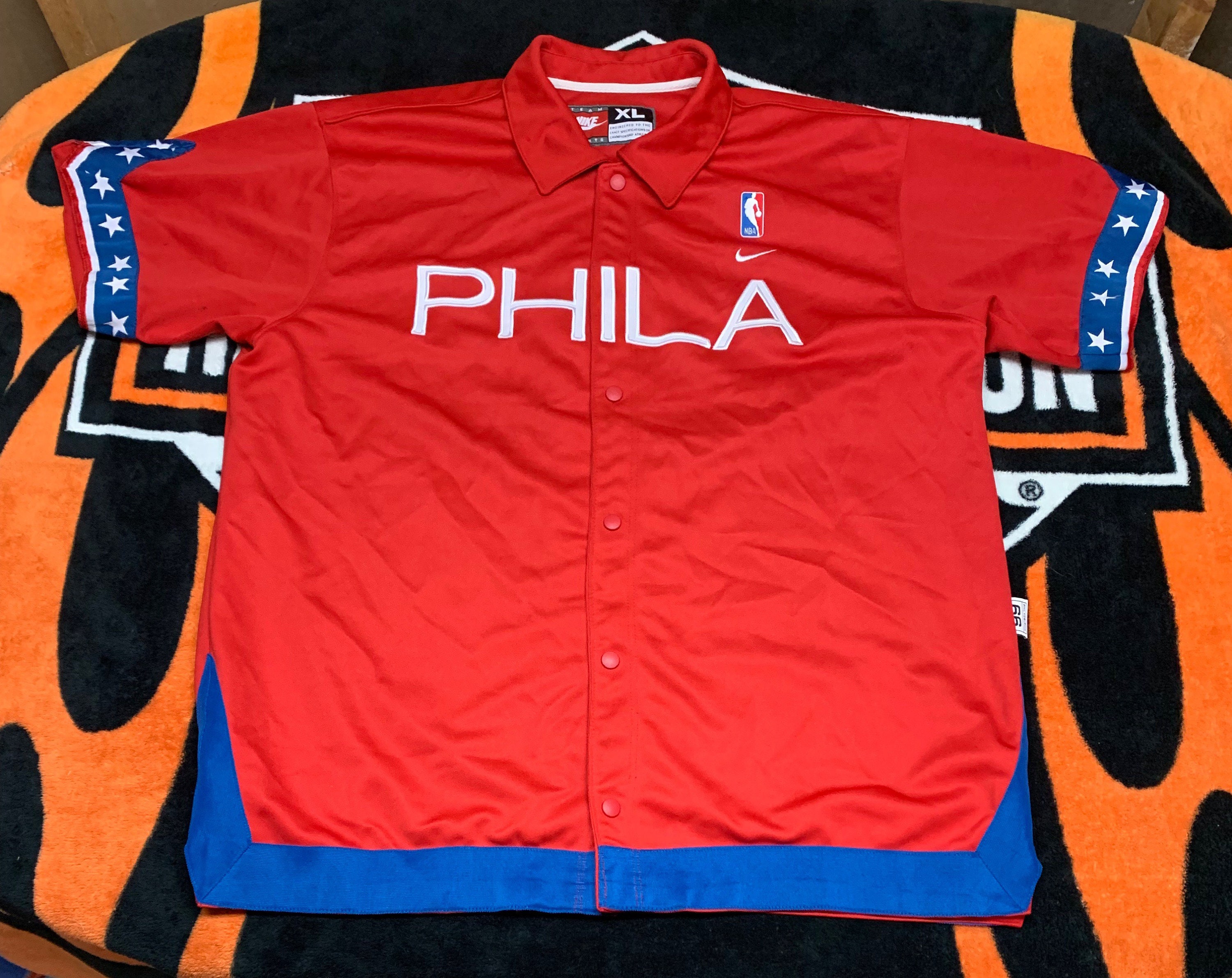 NBA Philadelphia 76ers Philly #13 Stitched Jersey Mens Size XL White  Basketball