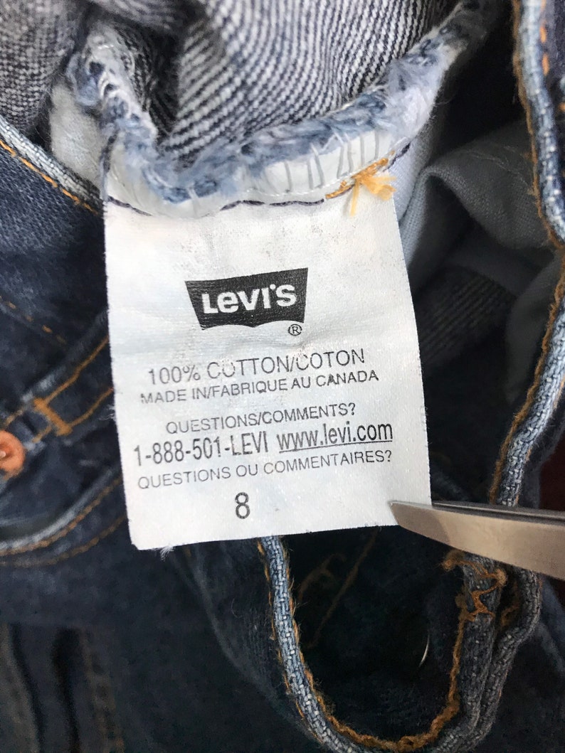 Vintage Levis Bell Bottom Blue Jeans Boys Size 8 Made in