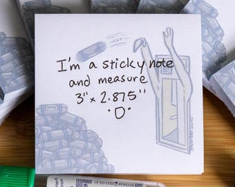 Tube Station Sticky Notes // Sticky Pad // Healthcare // Medical Laboratory Sciences // Yeet the Tubes // Comedy Healthcare Stationery