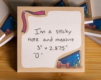 Physical Therapy Sticky Notes // Sticky Pad // PT Stationery // Patient Care // Allied Health Sciences // Science