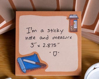 Pharmacy Sticky Notes // Sticky Pad// Medication // Healthcare // Pharm Gift // Chemist // Biology // Science
