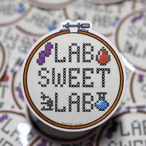 Pegatina de laboratorio // Pegatina de vinilo // Laboratorio // Regalo de laboratorio // Pegatina de laboratorio // Lindo // Biología // Química // Ciencia