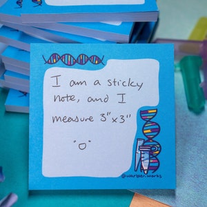 DNA Sticky Notes // Sticky Pad // DNA// Molecular Microbiology // Laboratory // Lab Gift // Laboratory Stationery // Biology // Science