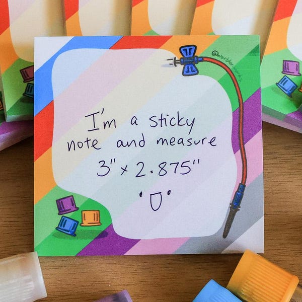 Phlebotomy Sticky Notes // Sticky Pad // Order of Draw // Laboratory // Lab Gift // Laboratory Stationery // Biology // Science