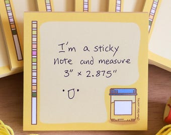 Urinalysis Sticky Notes // Sticky Pad // UA // Dipstick // Laboratory // Lab Gift // Laboratory Stationery // Biology // Science