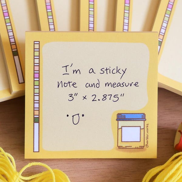 Urinalysis Sticky Notes // Sticky Pad // UA // Dipstick // Laboratory // Lab Gift // Laboratory Stationery // Biology // Science