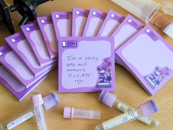 Hematology Sticky Notes // Sticky Pad // Heme// WBC// CBC // Laboratory // Lab Gift // Laboratory Stationery // Biology // Science
