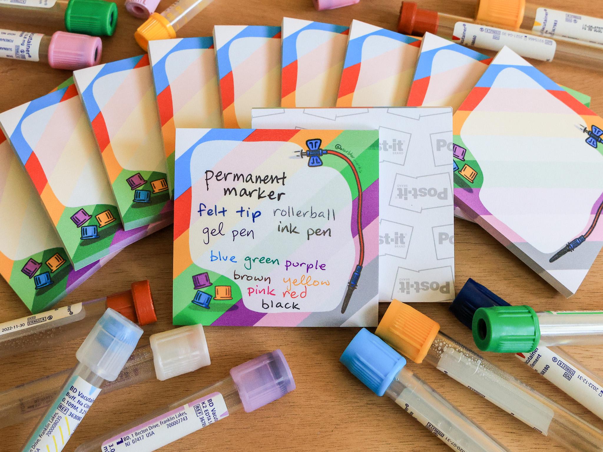 Phlebotomy Sticky Notes // Sticky Pad // Order of Draw // Laboratory ...