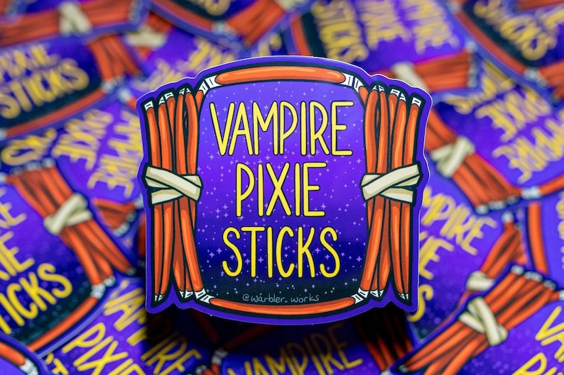 Vampire Pixie Sticks Sticker // Vinyl Sticker // Laboratory // Lab Gift ...