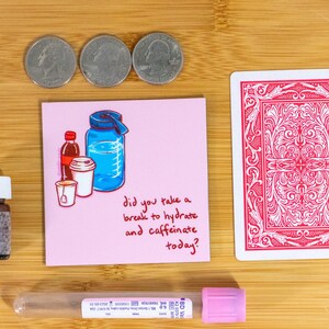 Did You Remember to Caffeinate and Hydrate Magnet // Reminder Magnet // Lab Reminder // Laboratory // Lab Gift // Healthcare image 3