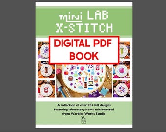 Mini Lab X-Stich PDF - Digital Book of Cross Stitch Patterns // Laboratory // Lab Gift // Biology // Chemistry // Science //