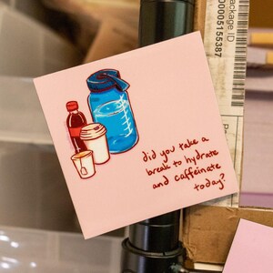 Did You Remember to Caffeinate and Hydrate Magnet // Reminder Magnet // Lab Reminder // Laboratory // Lab Gift // Healthcare image 1