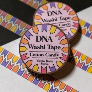 Cotton Candy - DNA Washi Tape // Laboratory Washi Tape // Lab Gift // Medical Washi Tape // Journaling // Planner // Science // Biology