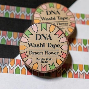 Desert Flower - DNA Washi Tape // Laboratory Washi Tape // Lab Gift // Medical Washi Tape // Journaling // Planner // Science // Biology