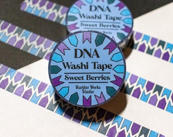 Sweet Berries - DNA Washi Tape // Laboratory Washi Tape // Lab Gift // Medical Washi Tape // Journaling // Planner // Science // Biology