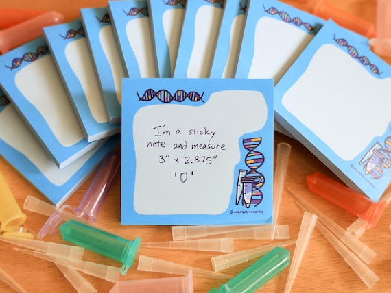 DNA Sticky Notes // Sticky Pad // DNA// Molecular Microbiology // Laboratory // Lab Gift // Laboratory Stationery // Biology // Science