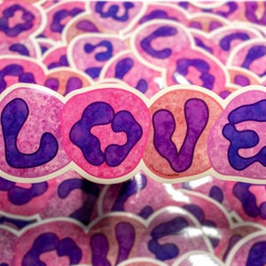 Love Neutrophil Alphabet Sticker // Vinyl Sticker // Laboratory // Lab Gift // Laboratory Sticker // Nerdy // Cool // Hematology