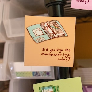 Did You Remember to Sign the Maintenance Logs Magnet // Reminder Magnet // Lab Reminder // Laboratory // Lab Gift // Healthcare